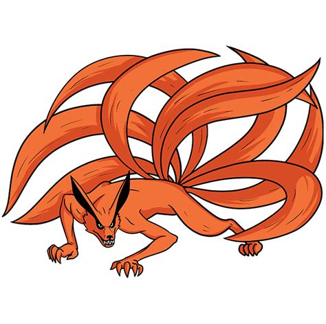 Anime Nine Tailed Fox Coloring Pages Naruto Teen Ninja Coloring Pages