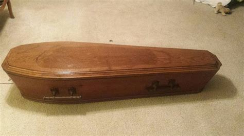 Antique Victorian Childs Youth Casket Coffin Funeral Funeral Caskets