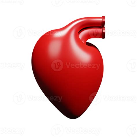 Human Real Heart 3d Rendering Icon Illustration 29202036 Png