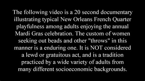 flashing at mardi gras 0 34 “mardi gras beads and boobs on bourbon uncensored “ nude