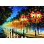 Perspective Of The Night — Palette Knife Painting By Leonid Afremov 