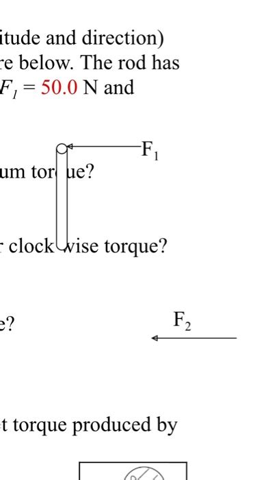 Solved Calculate The Torque Magnitude And Direction About