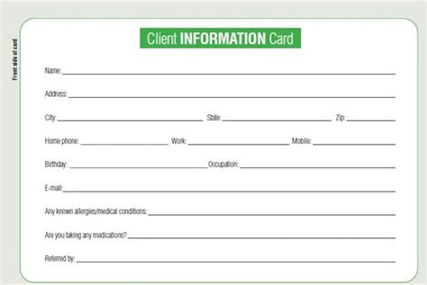 8 Client Information Sheet Templates Word Excel Pdf Formats