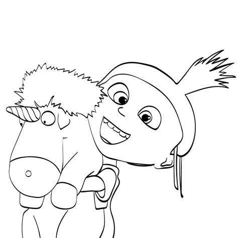 Top despicable me coloring pages for kids: Despicable Me Unicorn Coloring Pages at GetColorings.com ...