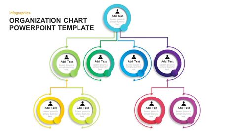 Simple Organizational Chart Template For Powerpoint And Keynote
