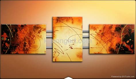 Wall Arts Abstract Oil Paintings With Stretched Frame Kla3 0066