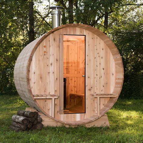 Grandview Barrel Sauna Heats The Room Evenly And Efficiently Tuvie