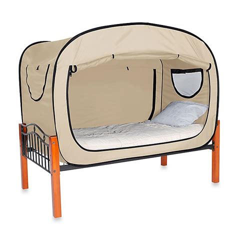 Privacy Pop Bed Tent In Tan Bed Bath And Beyond