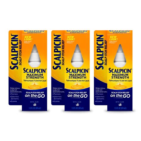 Buy Scalpicin Max Strength Scalp Itch 15 Ozpack Of 3 Online At