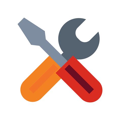 Tools Vector Icon Equipment Symbol Repair Construction Illustration