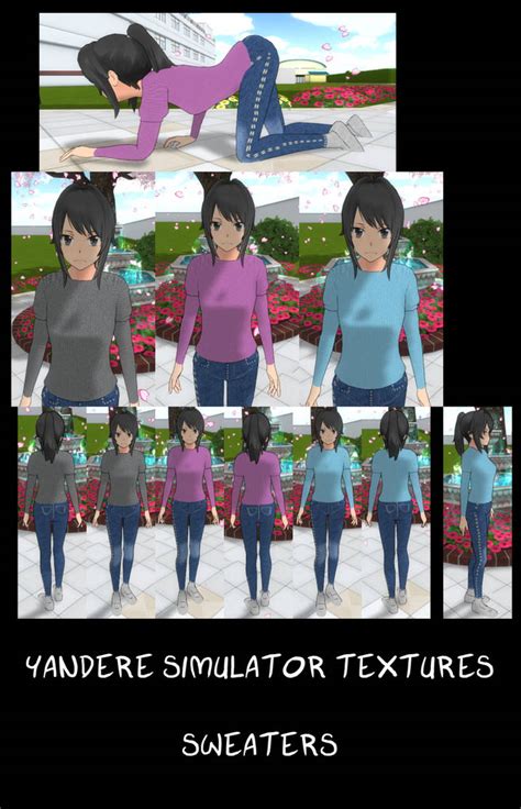 Yandere Simulator Sweaters And Jeans By Imaginaryalchemist On Deviantart