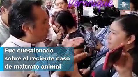 Cuitláhuac García explota contra reportera YouTube