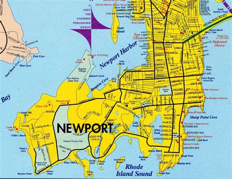 34 Map Of Newport Ri Mansions Maps Database Source