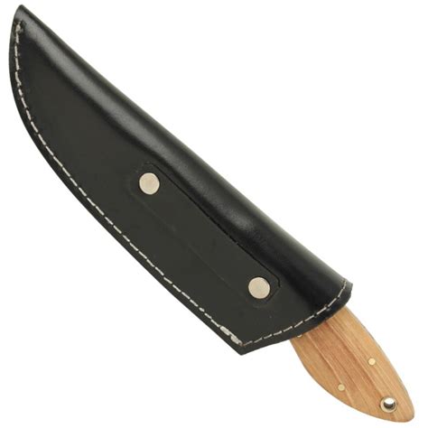 Full Tang Olive Wood Short Skinner Damascus Knife 6a0 Dm20