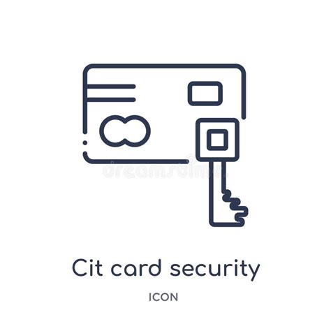Linear Cit Card Security Icon From Internet Security And Networking