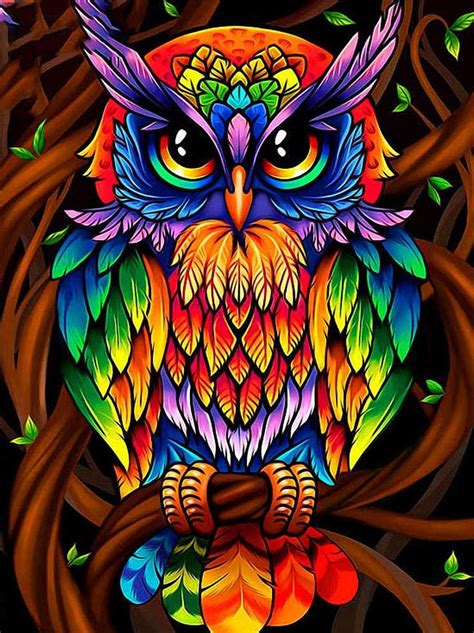 Keinxs Diy 5d Diamond Painting Kits Owl Paint With Diamonds Kitfull