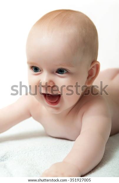 Close Portrait Blue Eyed Baby Boy Stock Photo 351927005 Shutterstock