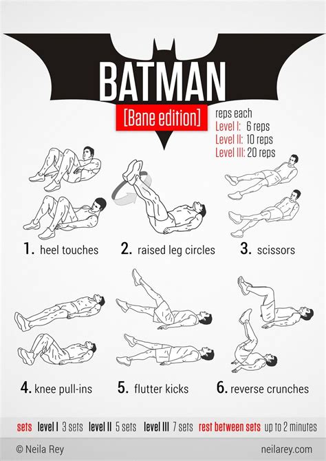 Batman Bane Edition Workout Batman Workout No Equipment Workout