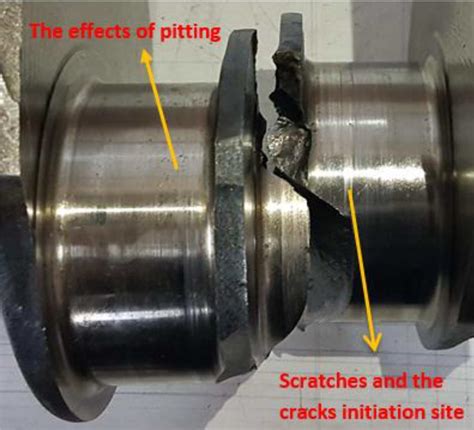 The Fracture Surface Of The 4th Crankpin The Second Crack Propagation
