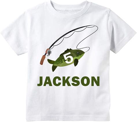 Camiseta De Pesca Personalizada Para Niños Camiseta De Regalo Para