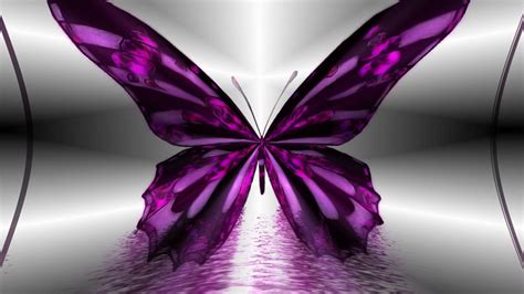 Purple Wallpaper Aesthetic Butterfly Purple Background With