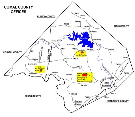 Maps Comal County Texas 12a