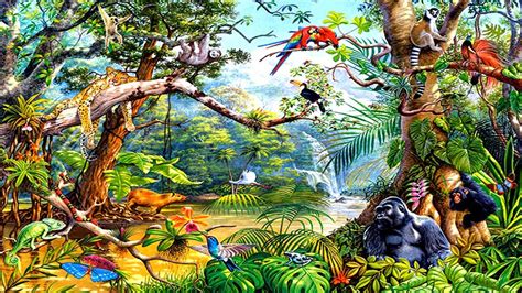 47 Jungle Animals Wallpaper