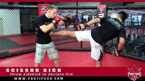 Mma Tips Cung Le Demonstrates How To Do A Scissor Kick Youtube