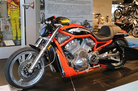 Oldmotodude 2006 Harley Davidson V Rod Drag Bike On Display At The
