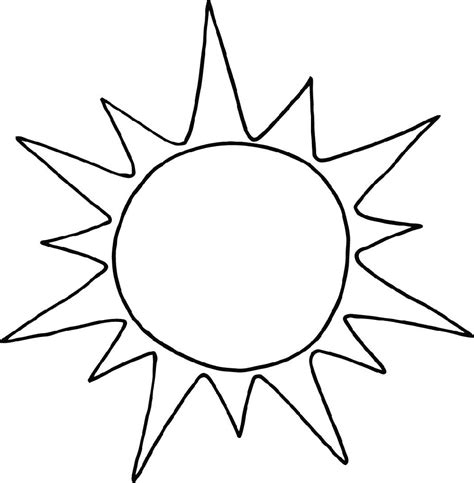 Dibujos Del Sol Para Colorear Sketch Coloring Page
