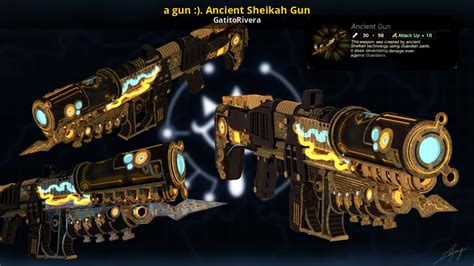 A Gun Ancient Sheikah Gun The Legend Of Zelda Breath Of The Wild