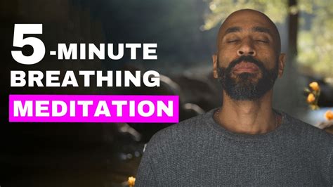 5 Minute Mindful Breathing Guided Meditation Youtube