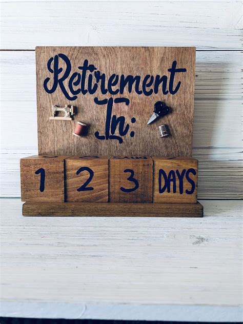 Countdown Retirement Calendar Amalee Joanne