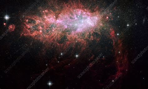 Starburst Galaxy Ngc 1569 Hst Image Stock Image C0049648