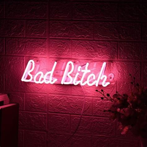 Bad Btch Neon Sign Neon Sign Tapestry Girls Neon Signs Neon