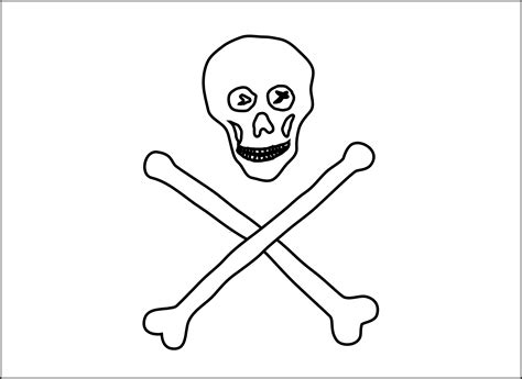Pirate toys for girls and boys Jolly Roger Flag Coloring Page - ClipArt Best