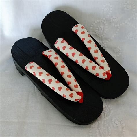 Japanese Geta Slippers Japanese Clogs Wood Thong Japanese Etsy UK