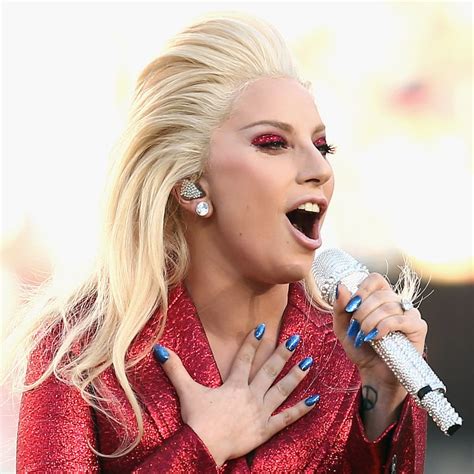 Lady Gaga Hair And Makeup Super Bowl 2016 Popsugar Beauty