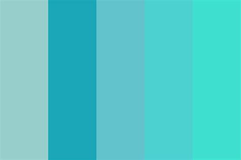 Teal And Turquoise Color Palette