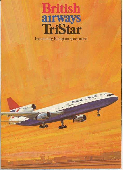 British Airways Tristar Brochure | British airways, Vintage airline posters, British airline