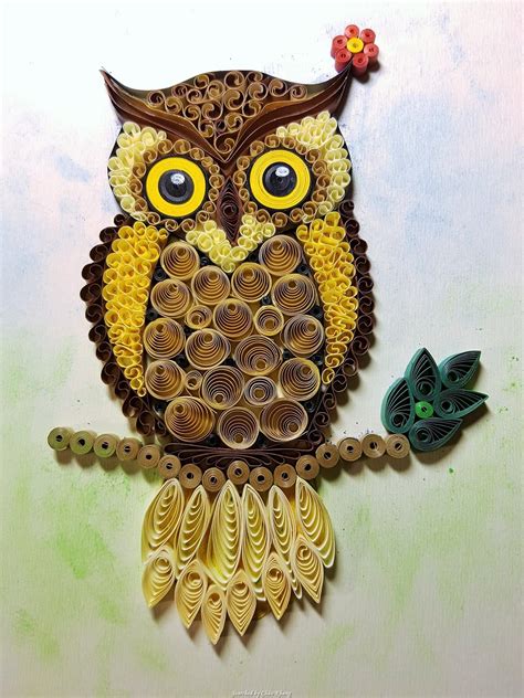 © Kriston Quilled Owl Pictures Searched By Châu Khang Quilling