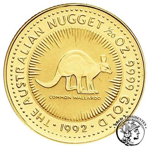 Australia Elżbieta Ii 5 Dolarów 1992 120 Oz Au Kangur St L Stempel