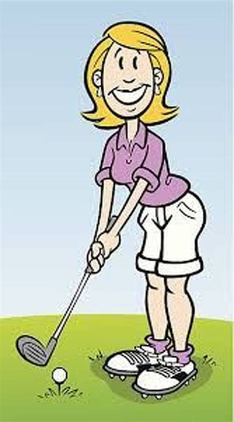 Image Result For Lady Golfer Cartoon Images Ladies Golfers Women