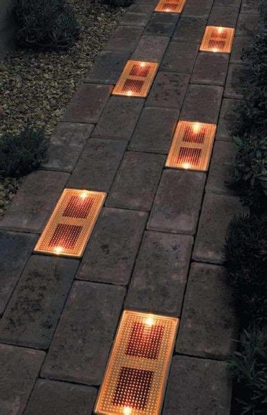 Lighted Pavers Interesting Might Have To Incorporate This Into The