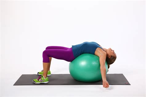 Stretch It Chest Opener On The Ball Ball Exercises Exercise Yoga