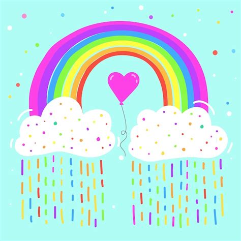 Hand Drawn Rainbow Svg Free 279 Svg Png Eps Dxf In Zip File