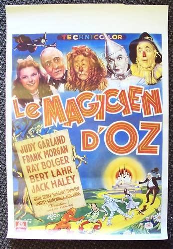The Wizard Of Oz Judy Garland Belgium Poster Ray Bolger
