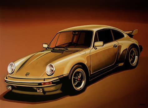 Porsche 911 Turbo 1976 Painting Painting By Paul Meijering