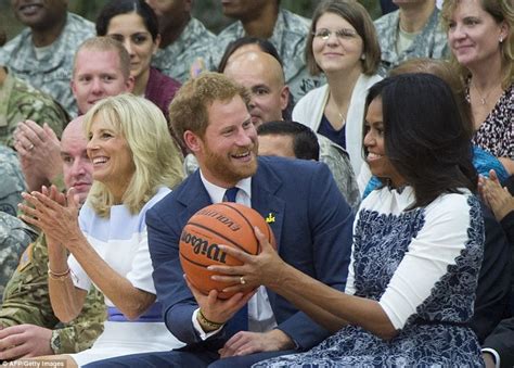 prince harry hugs hero at invictus games launch with michelle obama michelle obama barack and