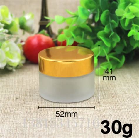 100pcs 30g Frosted Glass Jars 30ml Frost Cream Jars Skin Care Cream